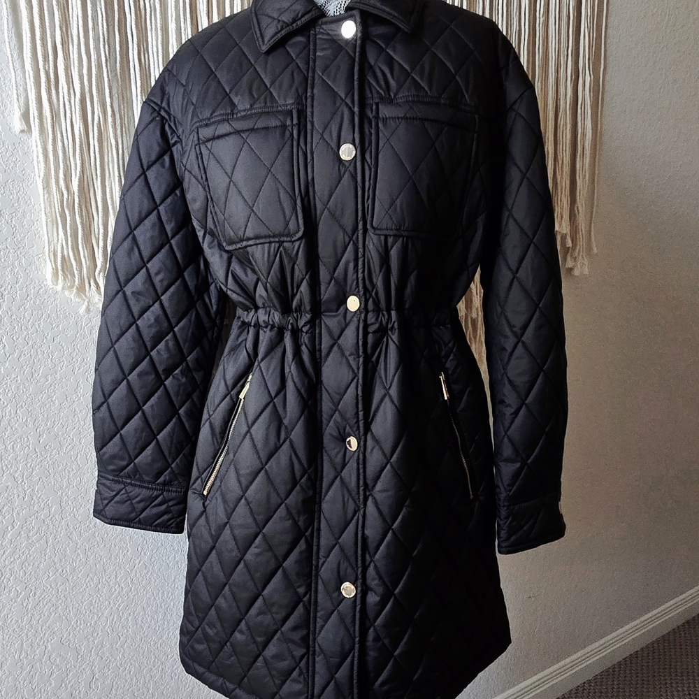 MICHAEL Michael Kors Black Quilted Puffer Coat